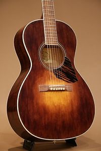 Randy Wood Guitars Parlor Flamed Maple 2013 Brown w/hard case F/S Guitar #R600