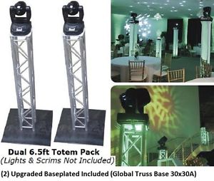 Global Truss 6.5ft Square Trussing Package w/ Large Base Plates *MAKE OFFER*