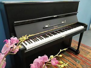 Small, Reconditioned, Black,Overstrung,"Kemble"  Piano CAN DELIVER.