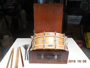 Antique George B Stone Snare Drum in Wooden Case Circa 1921