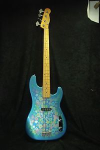 2002 vintage  '68  reissue blue floral paisley Fender Precision Bass