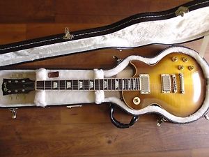 2002 GIBSON LES PAUL STANDARD PLUS HONEYBURST AA FLAMETOP DISCONTINUED EDITION