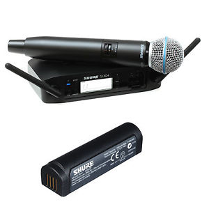 Shure GLX-D Beta 58 Rechargeable Handheld Wireless System W/ Extra Battery