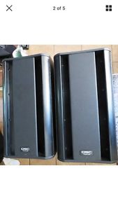 2x QSC KSUB Dual 12" Powered Subwoofers K-SUB K Series Active Subs GOOD COND