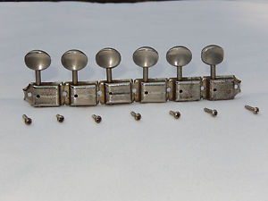 1952-1954 Fender Telecaster Kluson No Line Tuners - Very Nice Set - PAT APPLD!