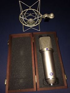 **MINT** Nickel Neumann U 87 Ai Set Z ,  shock mount, & pop filter