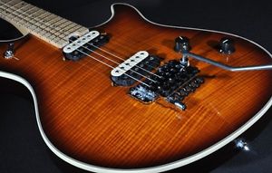 EVH WOLFGANG USA  5A FLAME TOBACCO BURST GUITAR W/FLOYD ROSE HARDSHELL INCLUDED