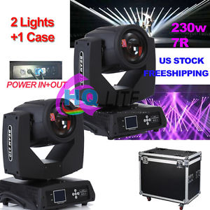 USA SELLER STAGE 7R 230W Sharpy Beam Moving Head Light with flight case DJ DISCO