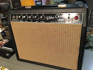 Vintage 1964 Fender Vibro Champ Amp 1st.Year Blackface Original Speaker Serviced
