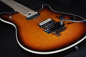 EVH WOLFGANG USA  AA QUILT TOP TOBACCO BURST GUITAR W/FLOYD ROSE HARDSHELL INCLU