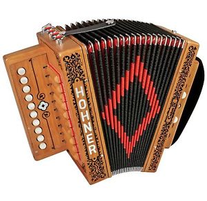 New Hohner CAJUN IV 10 Button One Row Cajun Accordion LMMH Key of C