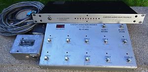 Custom Audio Electronics 4 X 4 audio controller and RS-10MKII midi foot control