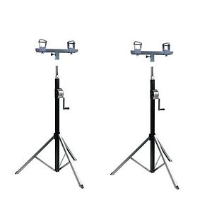 2 Global Truss DT-3800L 12 ft. Crank Stand 176 lbs. Max Load with 2 DT-TA 34 Set