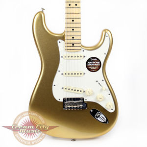 Brand New Fender FSR American Standard Stratocaster Mystic Aztec Gold Strat Demo