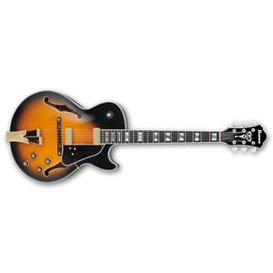 Ibanez GB10SE George Benson Brown Sunburst BS Hollow Body with Hardshell Case GB