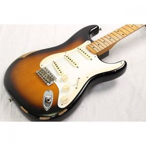 Fender Mexico Road Worn 50s Stratocaster 2-Color Sunburst Guitar 2010 USED #456