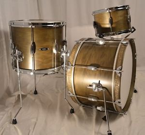 C&C 12x20/8x12/12x14 Drum Set - Green Satin Used