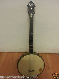 VINTAGE AMERICAN TENOR BANJO,WEYMANN,PHILADELPHIA, USA, RARE, ALL WORKING FINE
