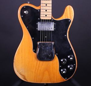 1974 Fender Telecaster Custom Natural Vintage Electric Guitar w/Case