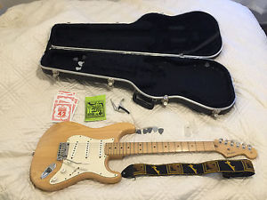 Fender Standard American Stratocaster Electric Guitar with Hard Case and Extras