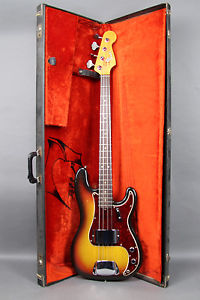 1966 Fender Precision Bass Vintage Electric Guitar Sunburst USA w/OHSC