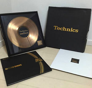Used Technics SL-1200 MK6K1 35th anniversary gold disc & booklet Limited Japan