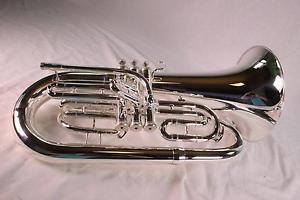 King Professional Model K30SP Marching Euphonium SILVER PLATE DISPLAY MODEL Quin