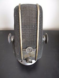 VINTAGE OLD ART DECO PHILIPS 9559 RIBBON MICROPHONE DUTCH RCA 44BX MID CENTURY