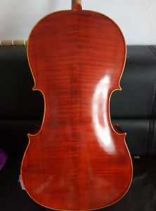 Cello 4/4 Size full Hand made Nice Workmanship deep flamed maple back 0906