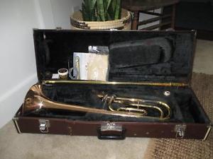 Yamaha YSL-356R Trigger Trombone F Attachment Rose Brass Bell W/ Case