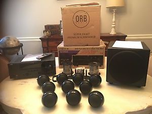 NEW ORB Super 8 Surround sound Theater System  With Yamaha Receiver