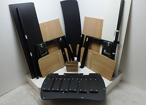 My Big Desk Flecto Workstation Desk, with 3 x 3 Top Rack - DAMAGED - RRP £1530