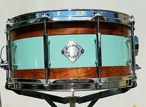 Acoutin Custom One Ply Bubinga Steel Hybrid 6.5x14 Snare Drum!