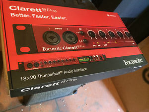 Focusrite Clarett 8 Pre Thunderbolt Audio Interface 18x20,micpre in box //ARMENS