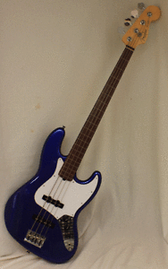 Fender American Standard Jazz Bass "Fretless" - Mystic Blue (2013)