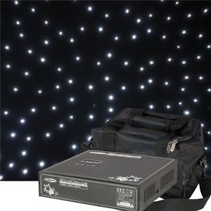 Showtec Stardrape Curtain with White LED's (3m x 6m inc Controller and Bag)