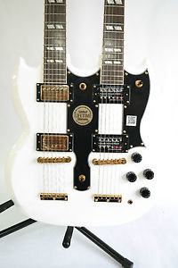 Epiphone G-1275 Double Neck 6-String 12-String Limited Edition SG White