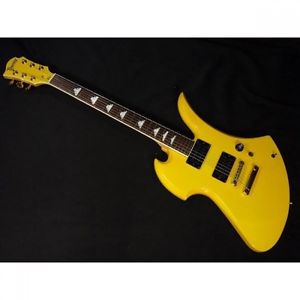 Burny MG-85X Signature model Yellow Used Electric Guitar Best Deal Japan F/S