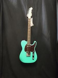 G&L USA ASAT Classic in Belair Green Satin Frost Top Coat & Hardshell Case #5258