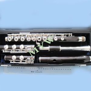 concert ebony flute 2 feet (B&C Feet) AND 2 head OPEN hole professional player