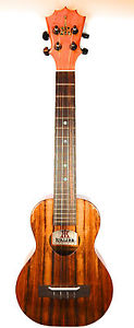 KoAloha KCM-02 Concert Longneck Ukulele, massives Koa, handgebaut auf Hawaii