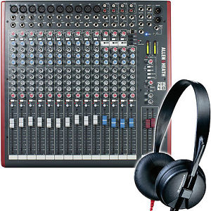Allen & Heath ZED 18 Audio Mixer with Sennheiser HD25-SPII Studio Headphones