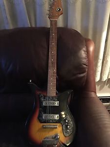 Vintage Anderson Electric Cherry Burst Guitar