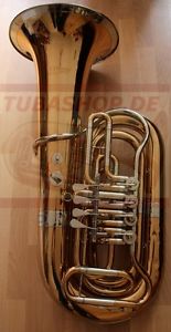 4/4 Bb Tuba CERVENY CBB781 GOLDMESSING, LACKIERT / GOLD BRASS, LACQUERED