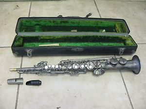 1914 Conn Straight Soprano Saxophone Elkhart Co. with Case