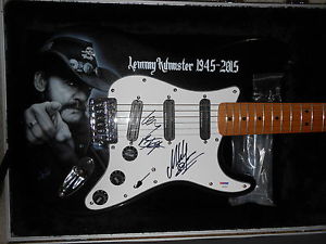 Fender Stratocaster guitar Motorhead Lemmy Kilmister signed PSA