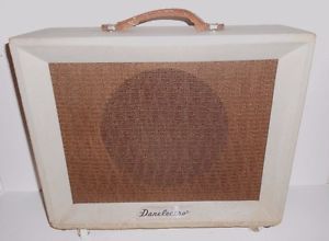 Vintage DANELECTRO Guitar Amplifier VISCOUNT Model 143 with foot reverb pedal