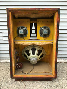 Vintage 1960's Jensen Speakers in Large Sperker Cabinet Custom Made