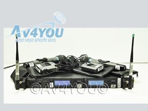 Audio Technica Wireless AEW-R5200 2x T1000 w/ lav mic 2x T5000 T3300 655-680 MHz