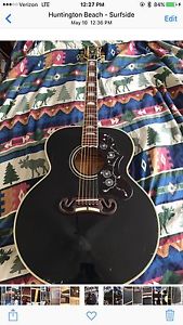 Black Gibson J-200 Guitar